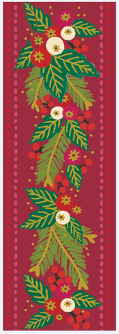 Foliage Stripe Christmas Beverage Bag