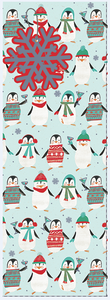 Holiday Penguins Christmas Beverage Bag