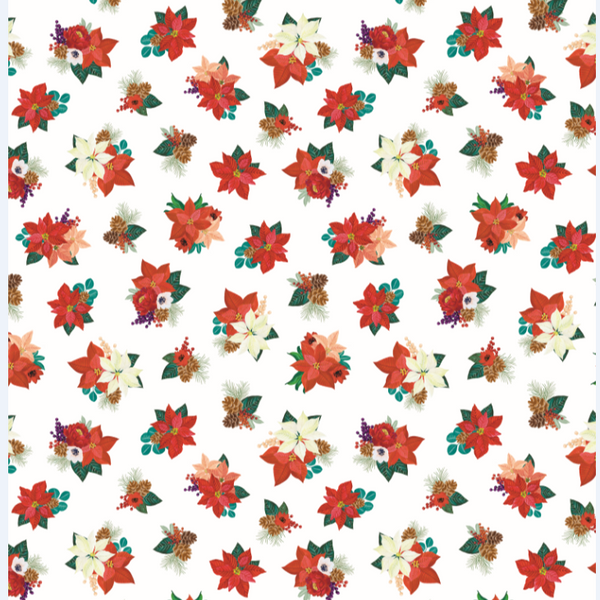 Floral & Foliage Christmas Trio Tissue Paper (Set of 9)