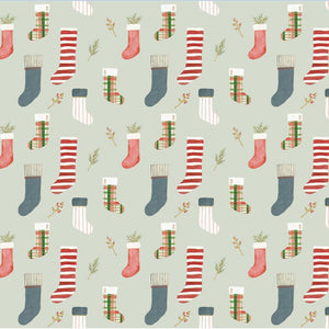 Holiday Stockings Christmas Roll Wrap