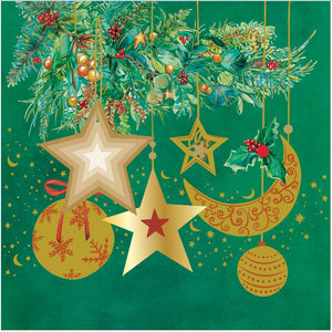 Celestial Evergreen Christmas Medium Bag