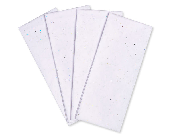Starlight Speckles White Tissue Paper (Set of 4)