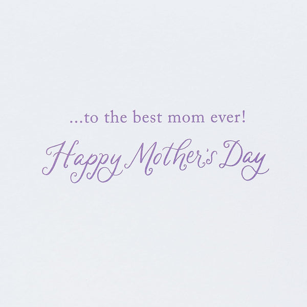 Handmade Snoopy Floral Heart Mother's Day Card