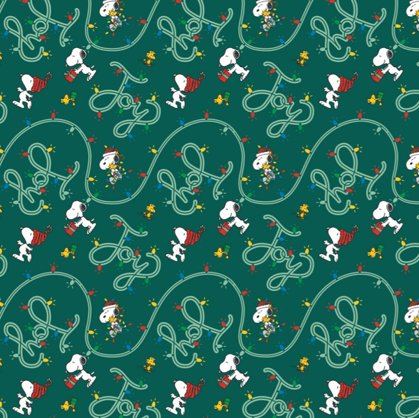 Double Sided Snoopy Peanuts Christmas Roll Wrap