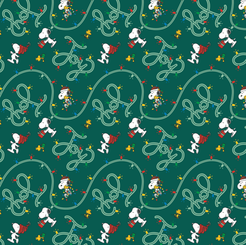 Double Sided Snoopy Peanuts Christmas Roll Wrap