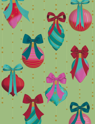 Elegant Wishes Christmas Large Bag