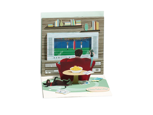 Pop-Up Couch Potato Father's Day Card
