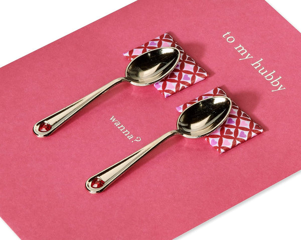 Spooning Valentine's Day Card (For Husband)