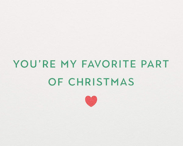 Mickey & Minnie Stockings Romantic Christmas Card