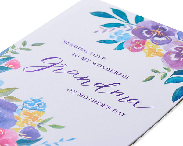 Watercolor Floral Mother's Day Card (Grandma)