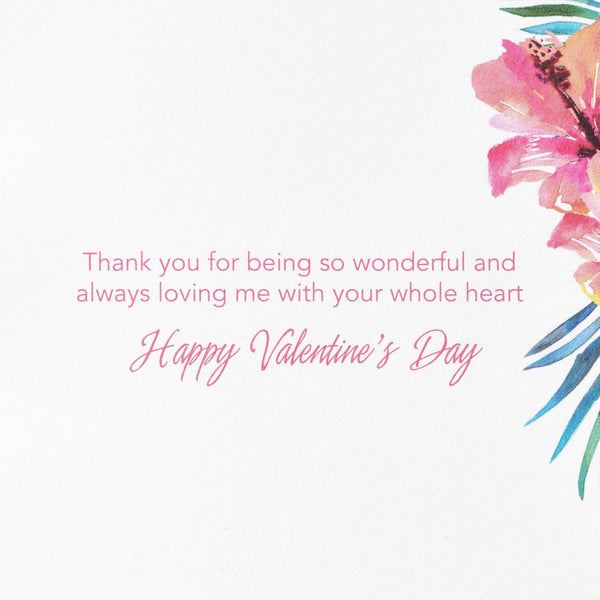Tropical Floral Valentine's Day Card (Mom)