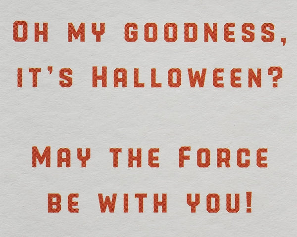 Articulated C3PO Halloween Card