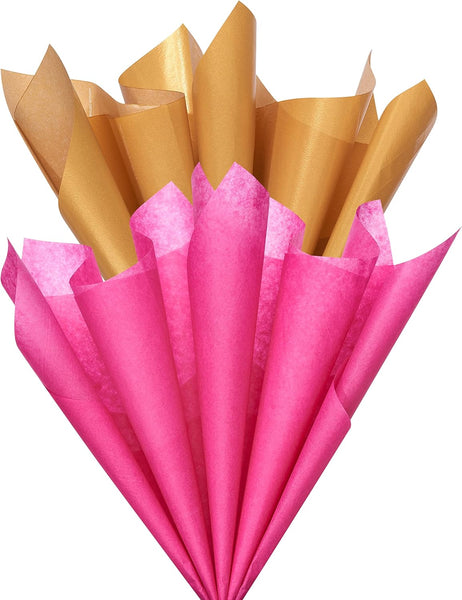 Pink & Gold Duo Valentine's Day Tissue Paper (Set of 8)