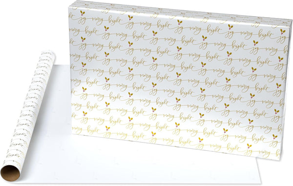 Holly Trio Christmas Roll Wrap (Set of 3)