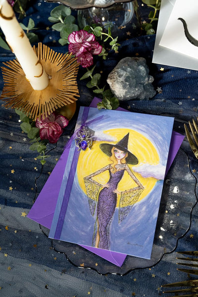 Fashion Witch Halloween Card