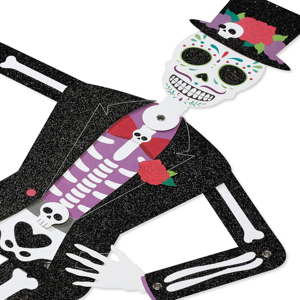 Articulated "Day of the Dead" Skeleton Halloween Card