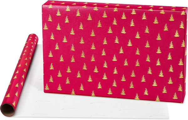 Christmas Joy Trees Christmas Roll Wrap