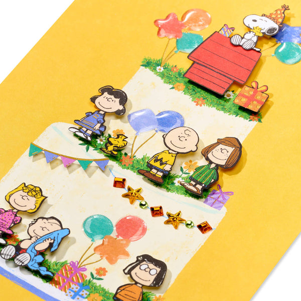 Peanuts Cake Birthday Card