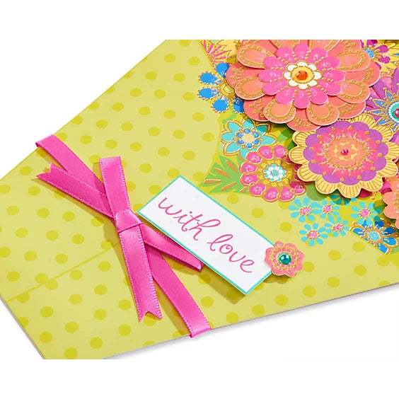 Die-Cut Bouquet Of Flowers Mother's Day Card