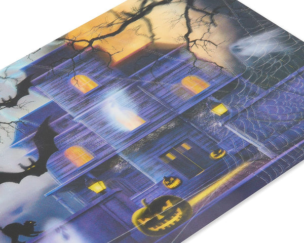 Lenticular Haunted House Halloween Card