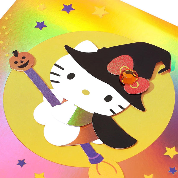 Hello Kitty Witch Halloween Card