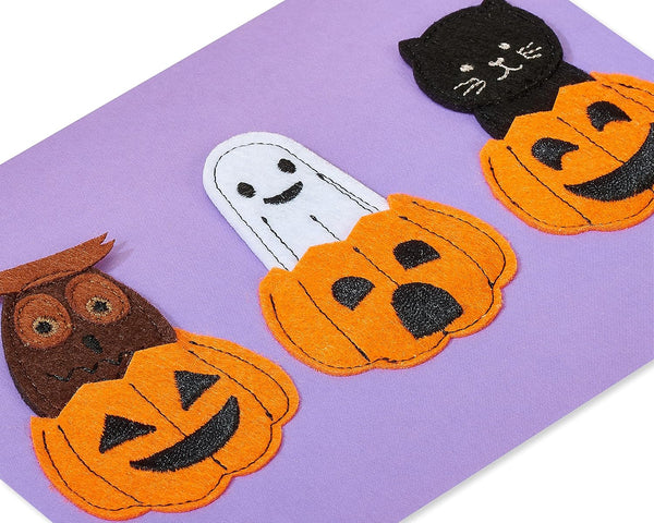 Handmade Finger Puppet Costumes Halloween Card