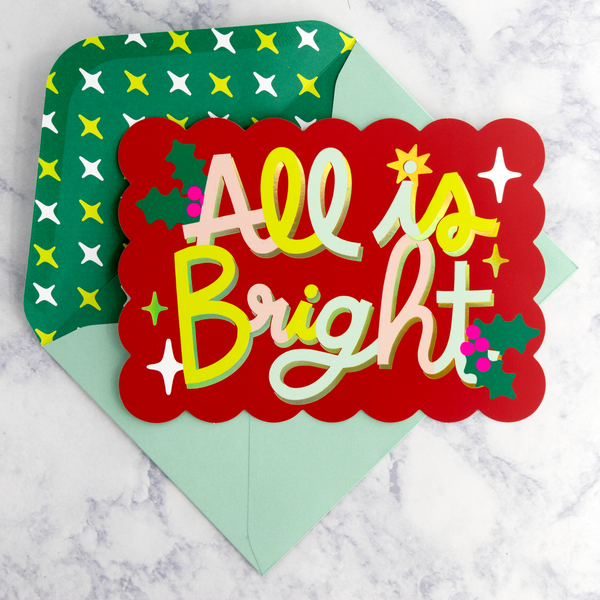 All Is Bright Christmas Boxed Notes (Set of 16)