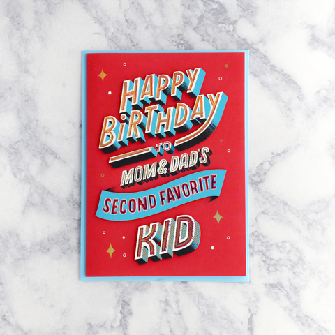 "Awesome Sibling" Birthday Card (Brother or Sister)