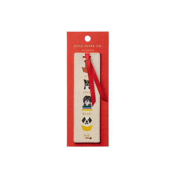 Illustrated Studious Dogs Bookmark