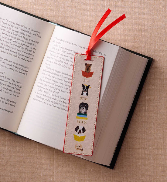 Illustrated Studious Dogs Bookmark