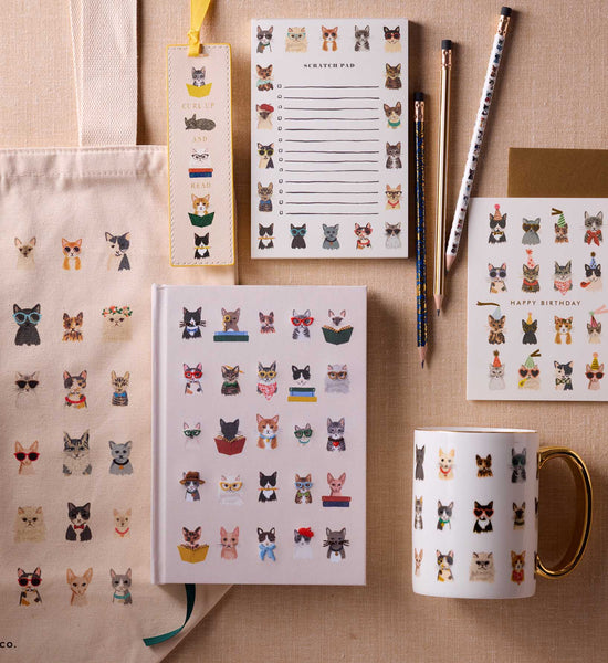 Illustrated Studious Cats Bookmark