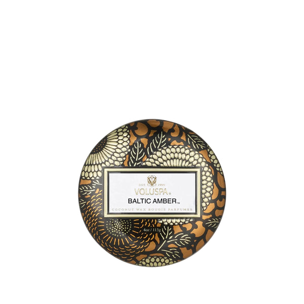 Baltic Amber Coconut Wax Mini Tin Candle