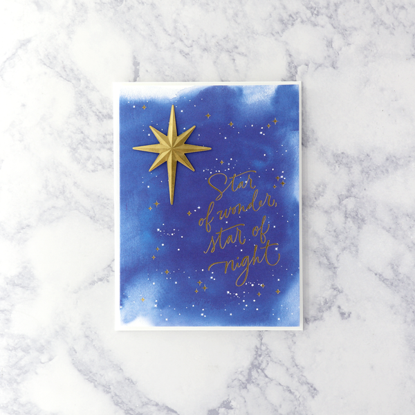 Blessings Star Christmas Card