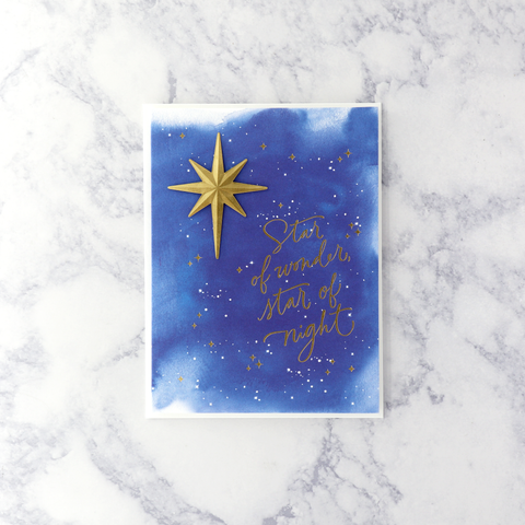 Blessings Star Christmas Card