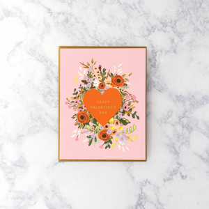 Blooming Heart Valentine’s Day Card