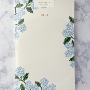 Blue Hydrangea Mother's Day Memo Notepad