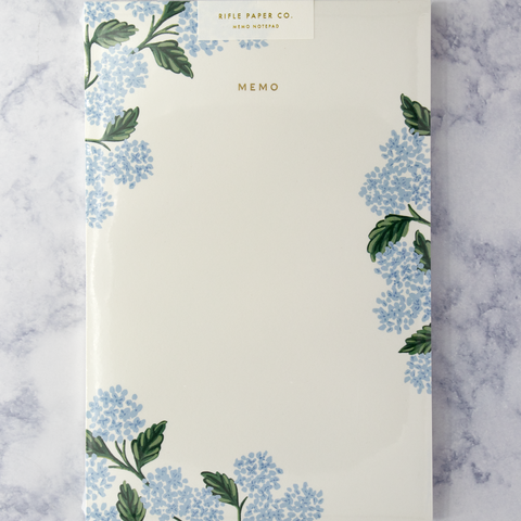 Blue Hydrangea Mother's Day Memo Notepad