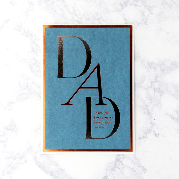 Bold Lettering Father’s Day Card
