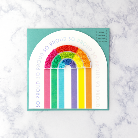 Boucle Rainbow Patch LGBTQIA+ Friendship Card