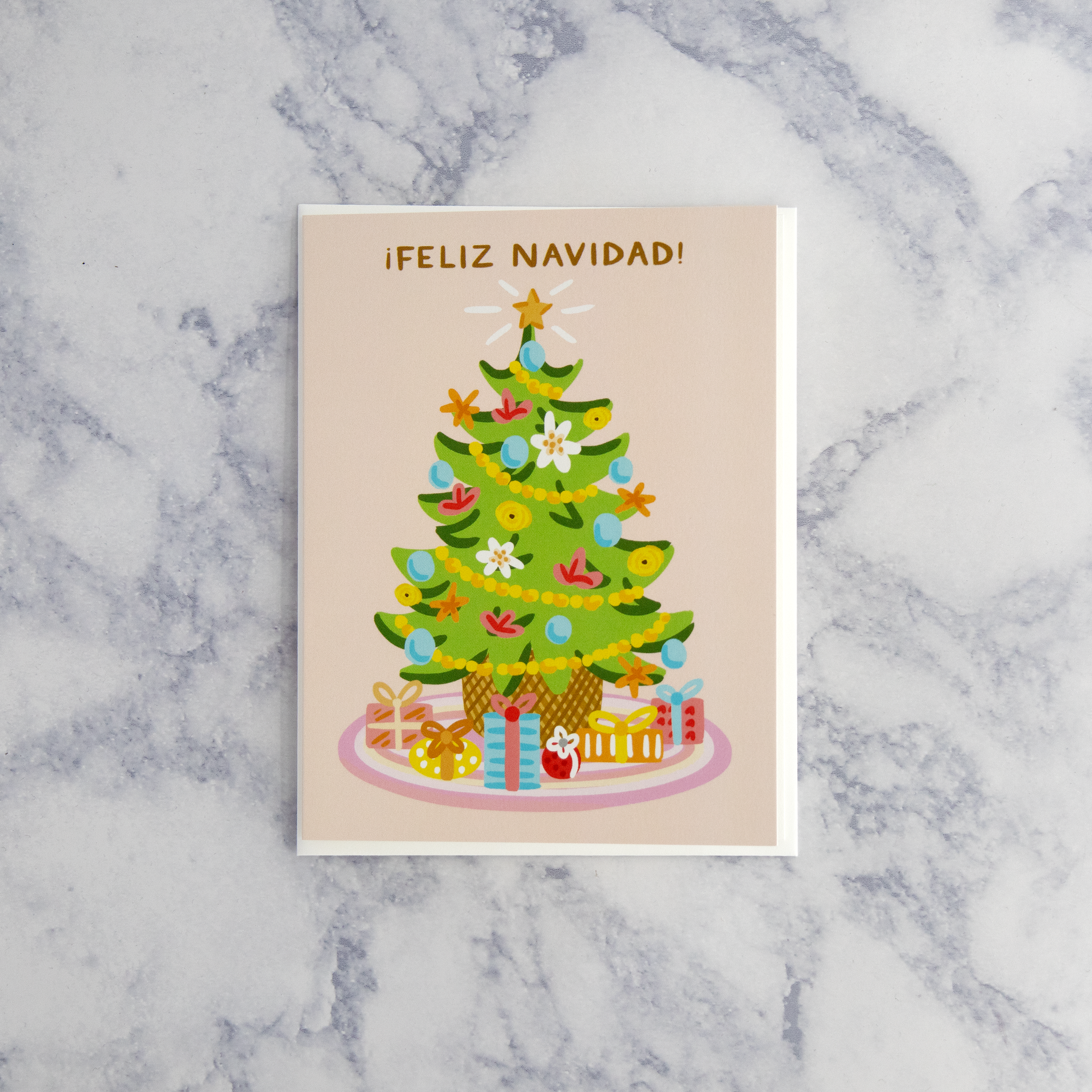 Bright Tree "Feliz Navidad" Christmas Card