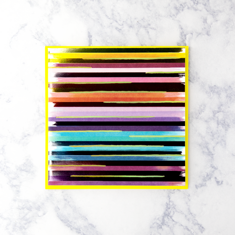 Brushstroke Stripes Blank Card