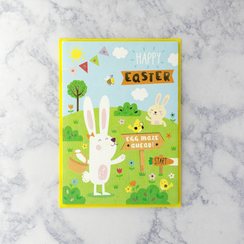 Interactive Bunny Maze Easter Card