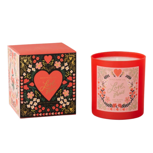 "Love, Paris" Valentine's Day Soy Wax Candle