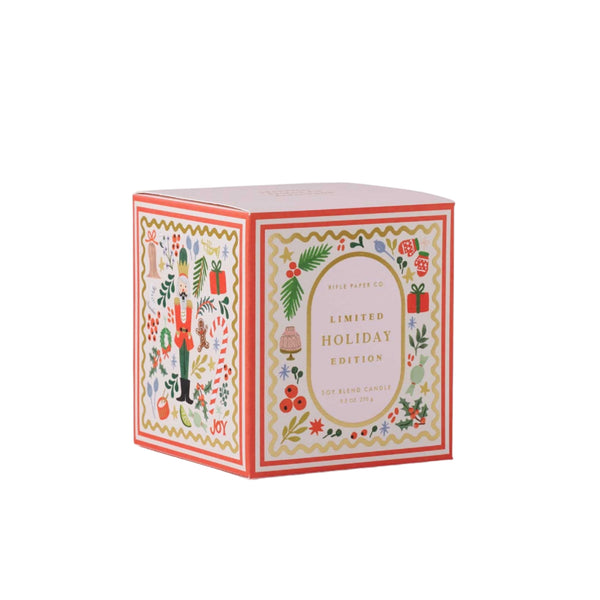 Illustrated Nutcracker Christmas Soy Wax Candle