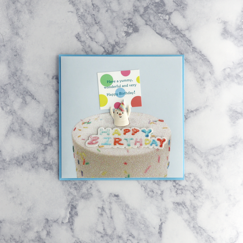 Cake With Pig Birthday Card