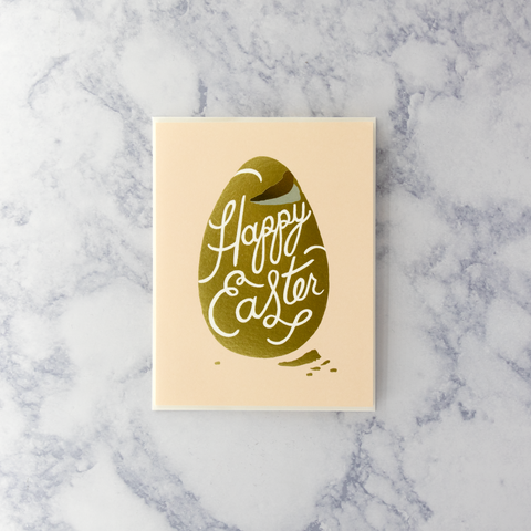 Candy Gold Egg Easter Card