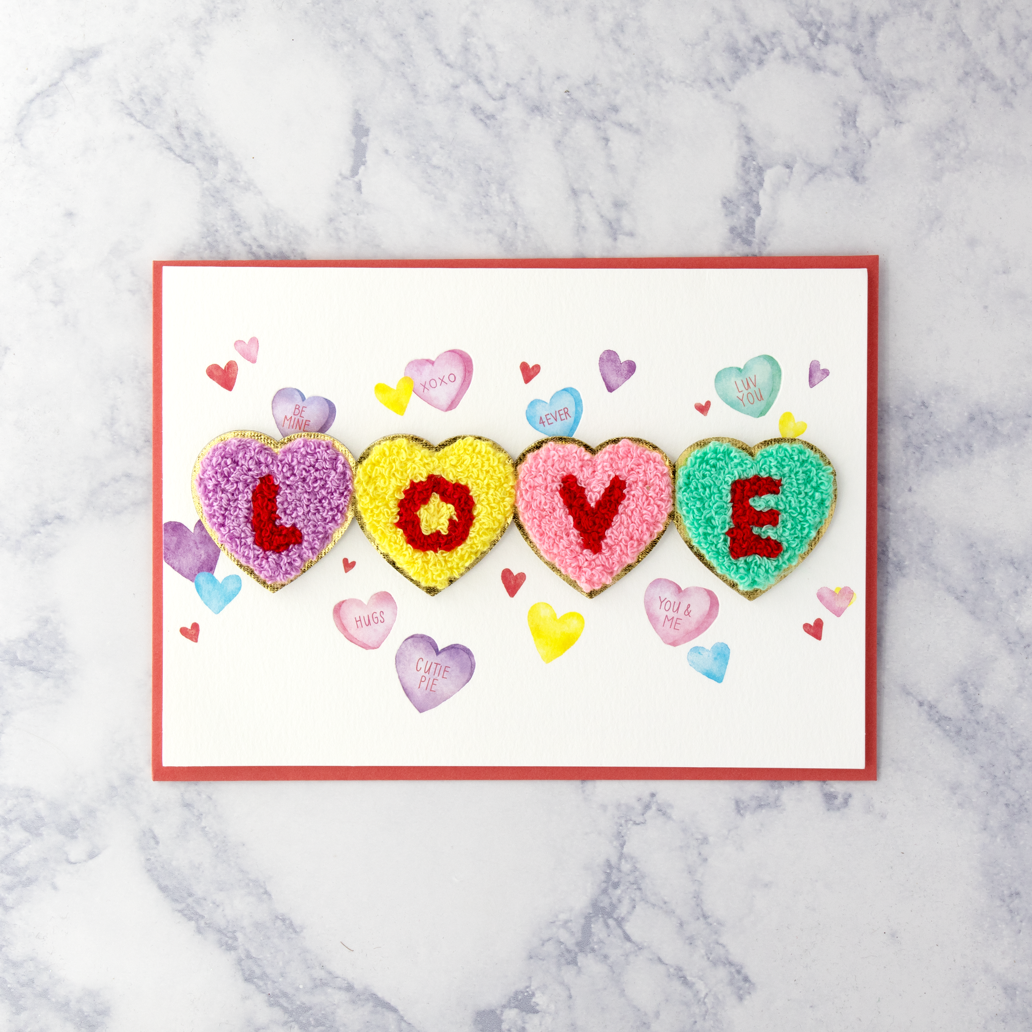 Candy Hearts LOVE Valentine's Day Card