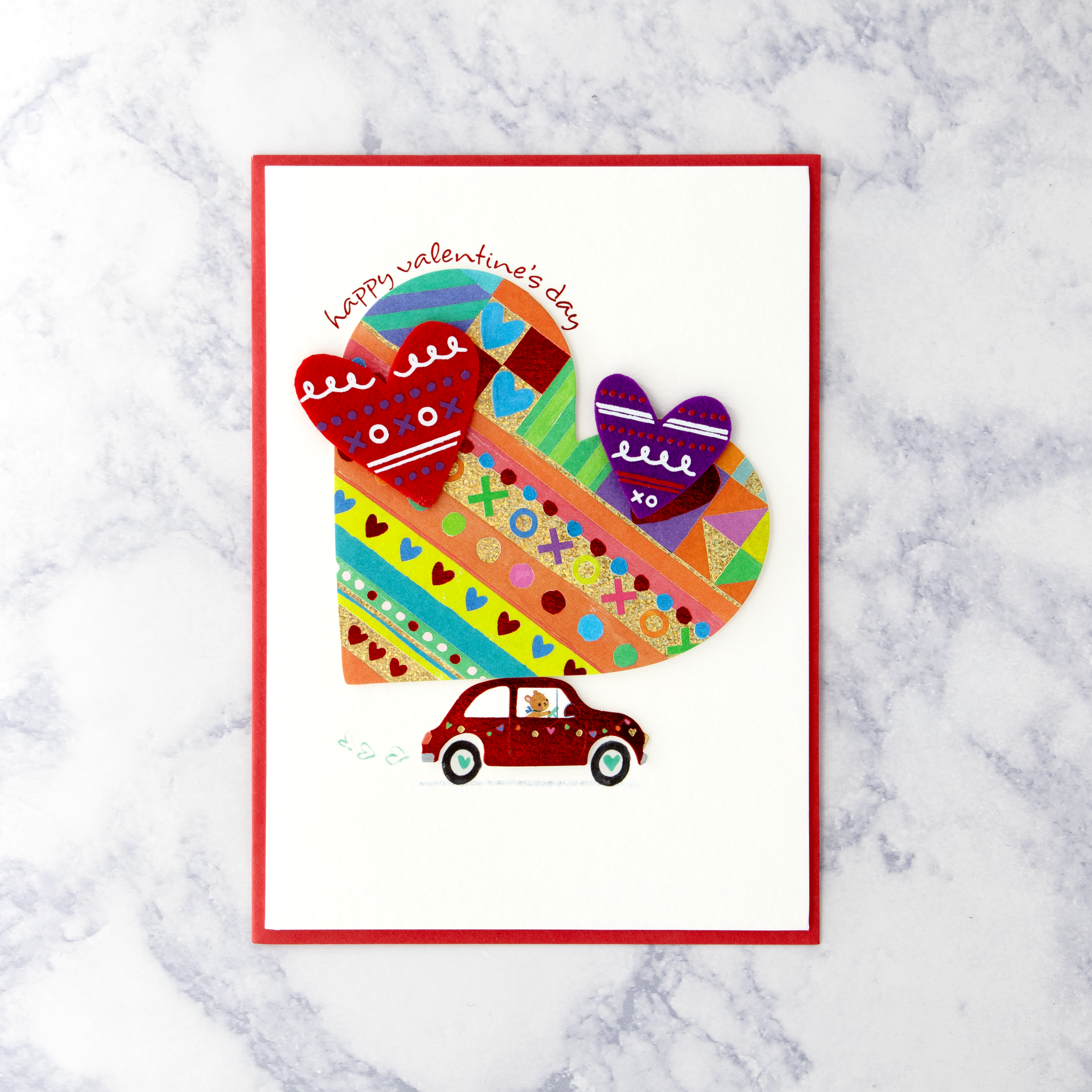 Car With Heart Valentine’s Day Card