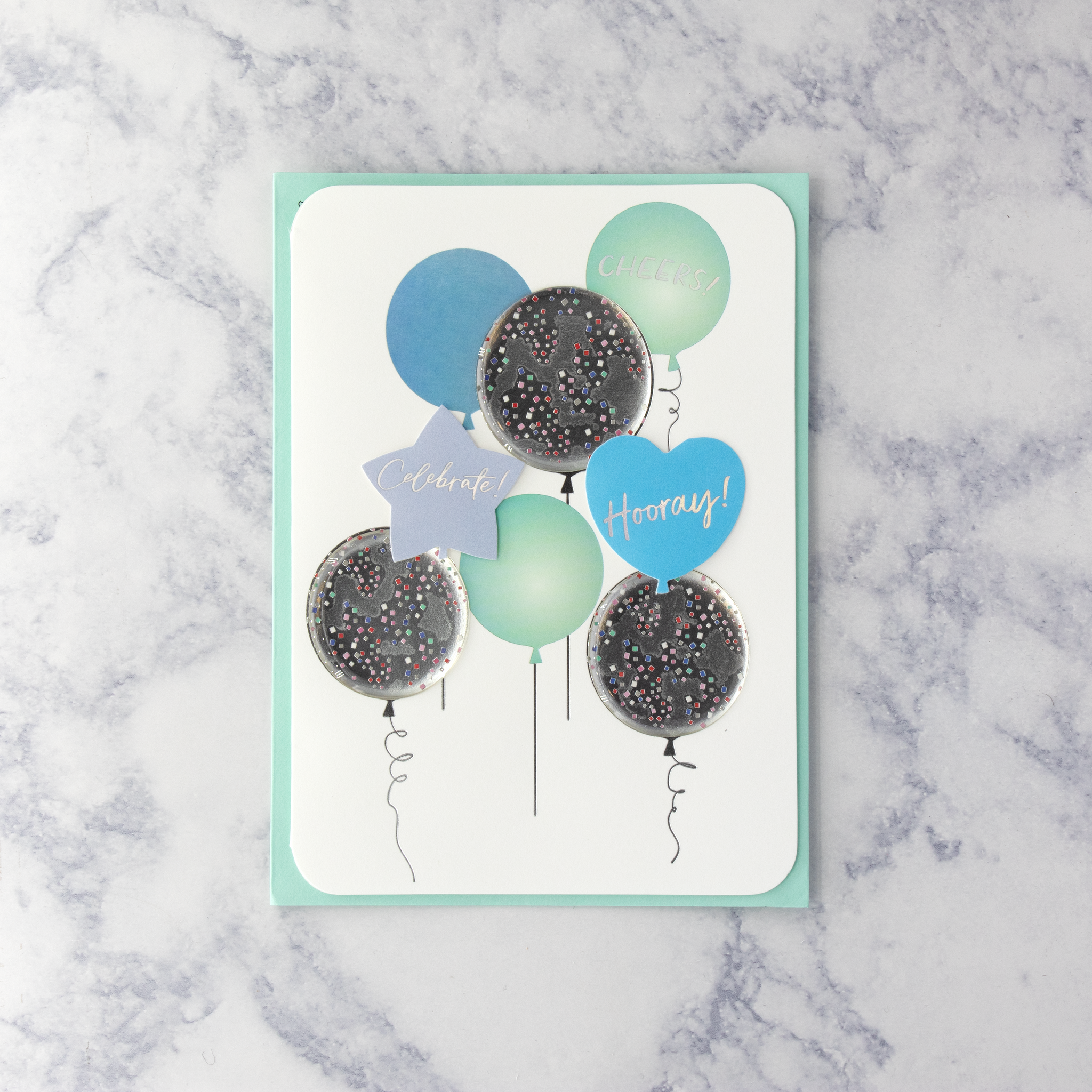 Celebratory Balloons Birthday Card