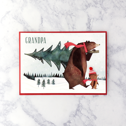 Christmas Bears Christmas Card (Grandpa)